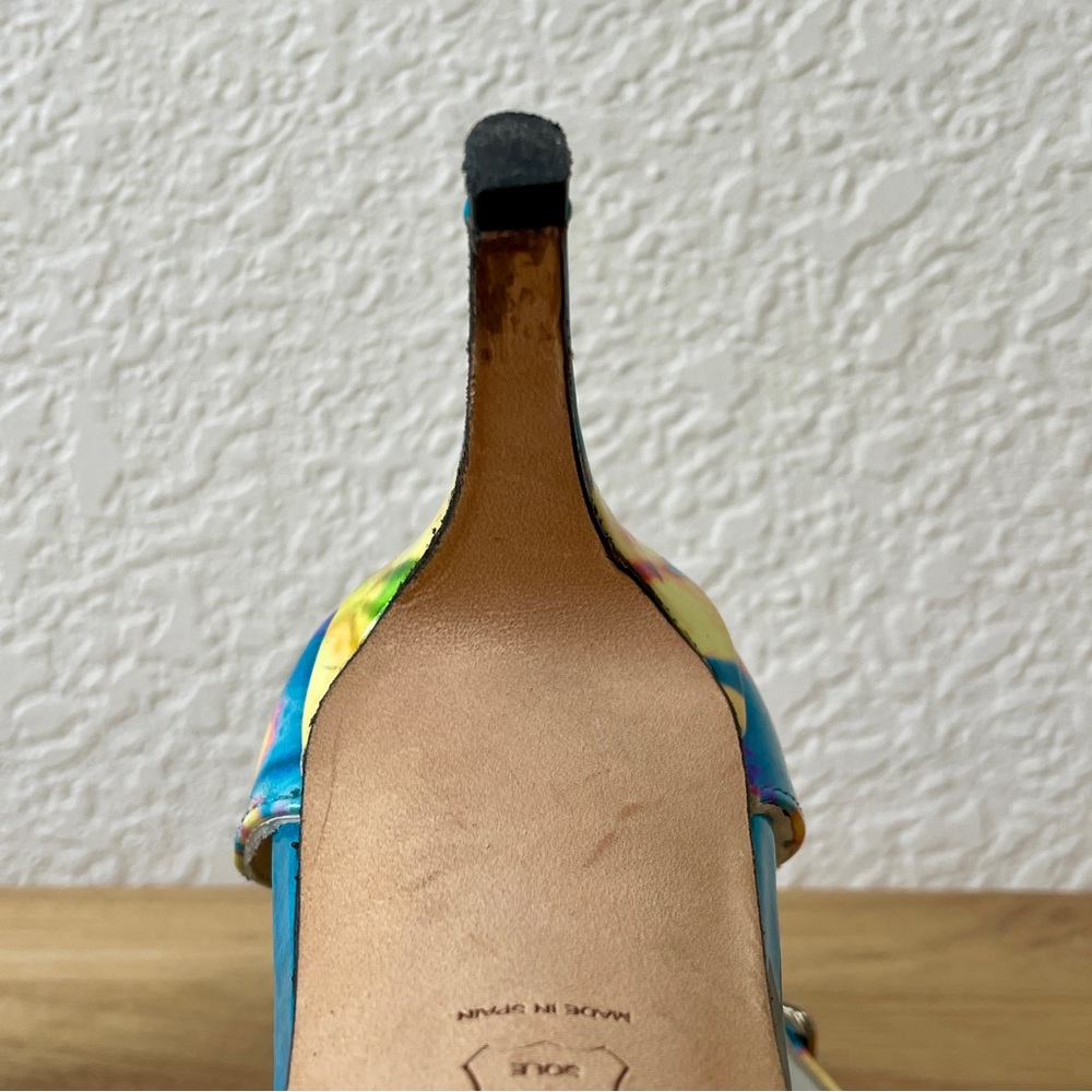 Stuart Weitzman, Blue Muli Color, Nudist Heel, Size 8.5 - Picture 9 of 12